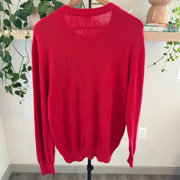 Snoopy & Woodstock Ugly Christmas Sweater Red Holiday Pullover Large Unisex - Picture 2 of 7